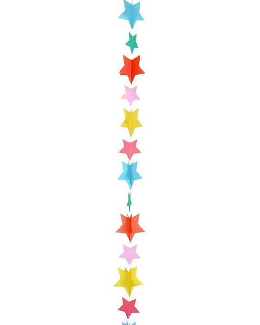 Multi Coloured Stars Balloon Tail - 1.2m