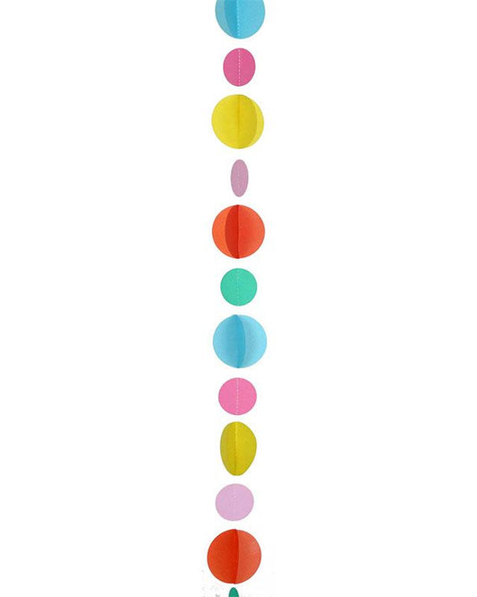 Multicoloured Circles Balloon Tail - 1.2m