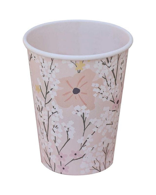 Birthday Bloom Floral Paper Cups (8pk)