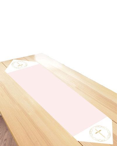 Pink Botanical Fabric Table Runner - 1.8m