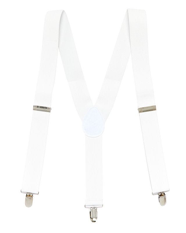 White Suspender Braces