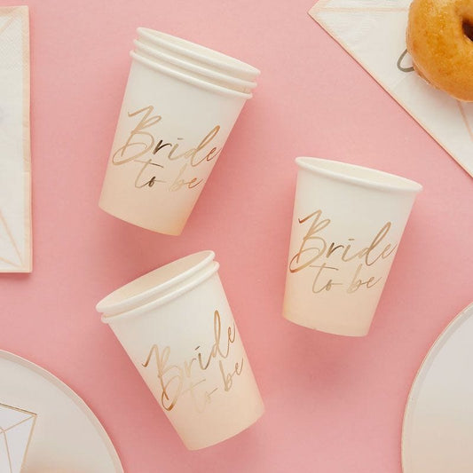 Bride to Be Paper Cups (8pk)