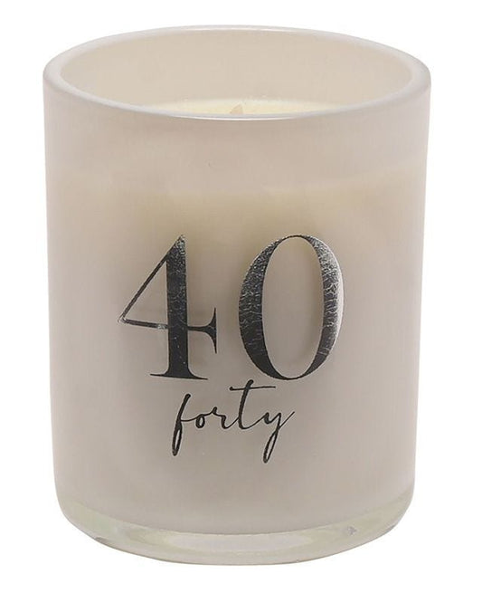 Champagne 40th Birthday Scented Candle - 120g