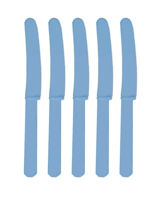 Turquoise Plastic Knives (12pk)