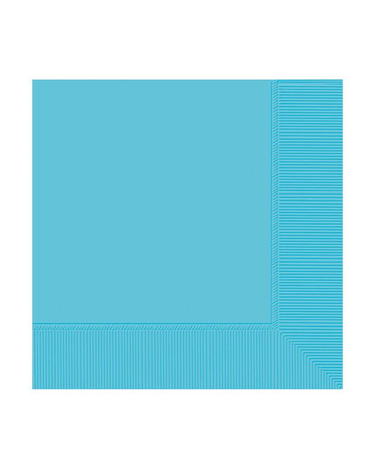 Turquoise Paper Napkins - 33cm (20pk)
