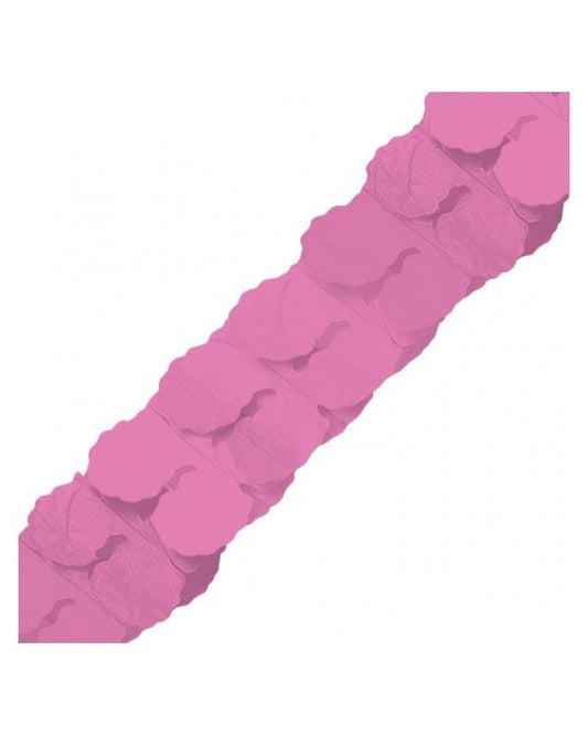 Bright Pink Paper Garland - 3.65m