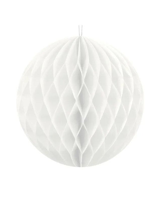 White Honeycomb Ball - 10cm