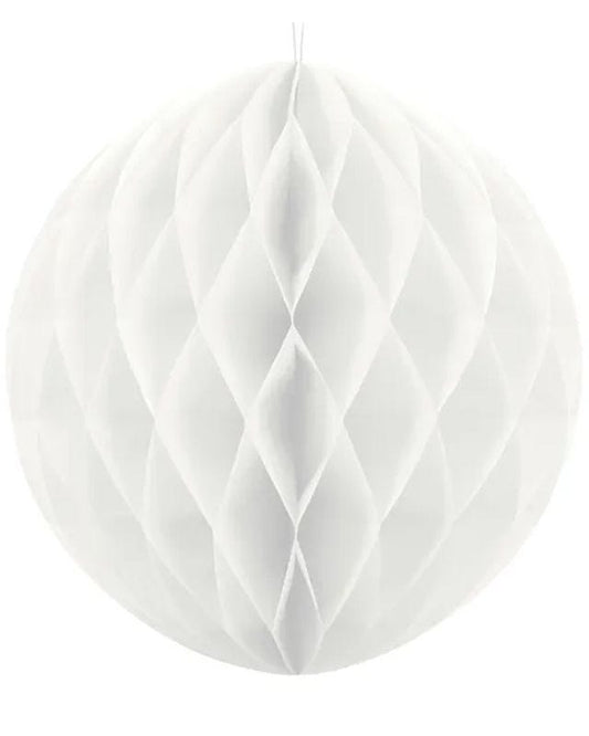 White Honeycomb Ball - 30cm