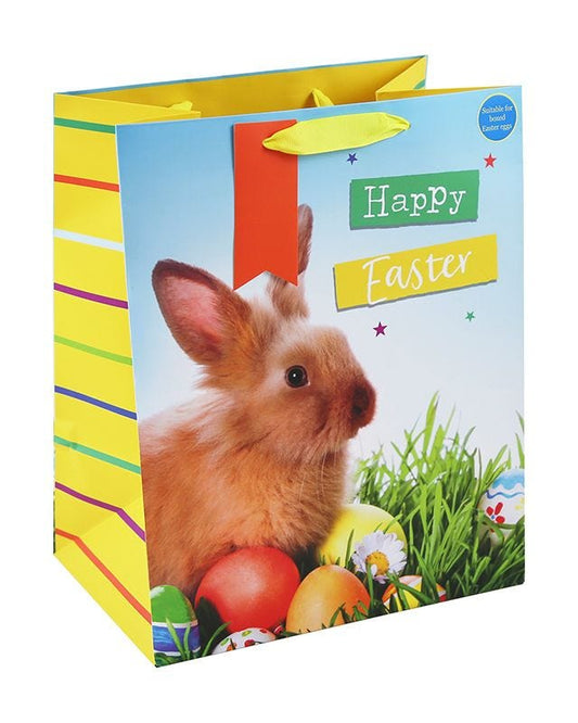 Easter Bunny Photo Large Gift Bag - 33cm x 26.5cm
