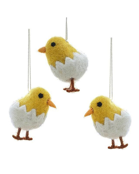 Hanging Felt Chicks (3pk)