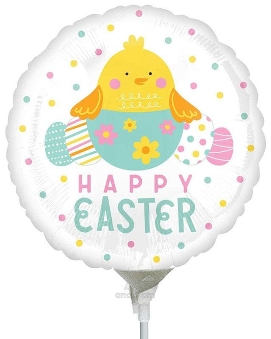 Happy Easter Mini Airfilled Balloon - 9" Foil