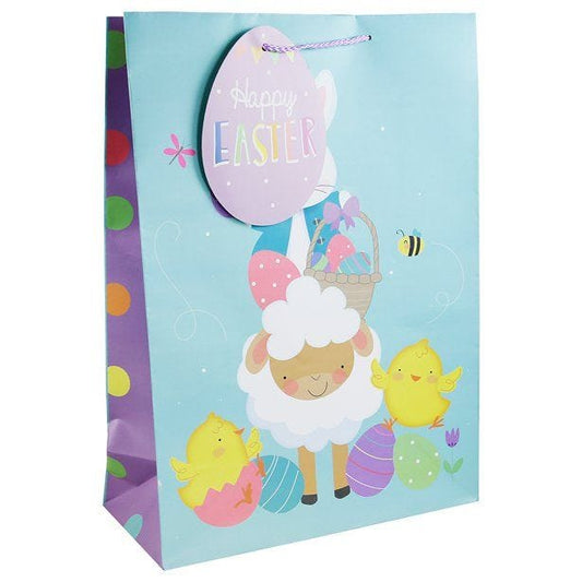 Easter Cute Egg Hunt XL Gift Bag & Tag
