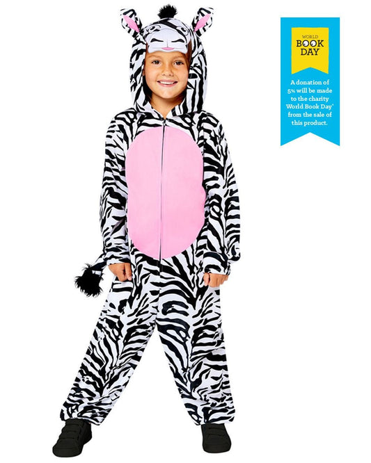 Zebra Onesie - Child Costume