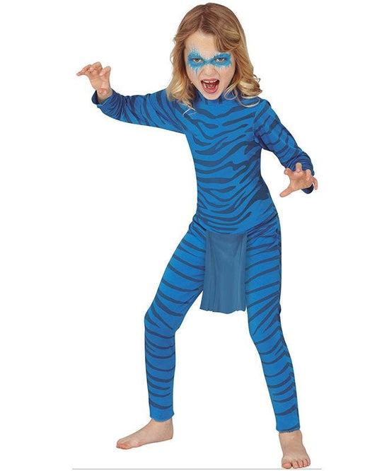Blue Skinned Humaniod - Child Costume