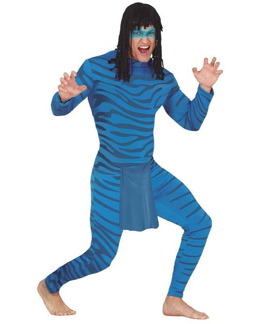 Blue Skinned Humaniod - Adult Costume