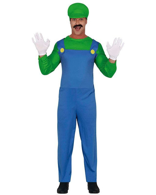 Gaming Green Plumber - Adult Costume