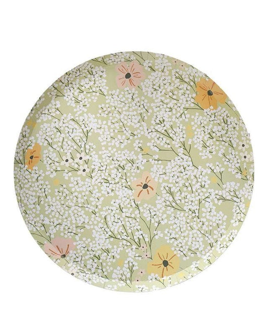 Floral Baby Paper Plates - 25cm (8pk)