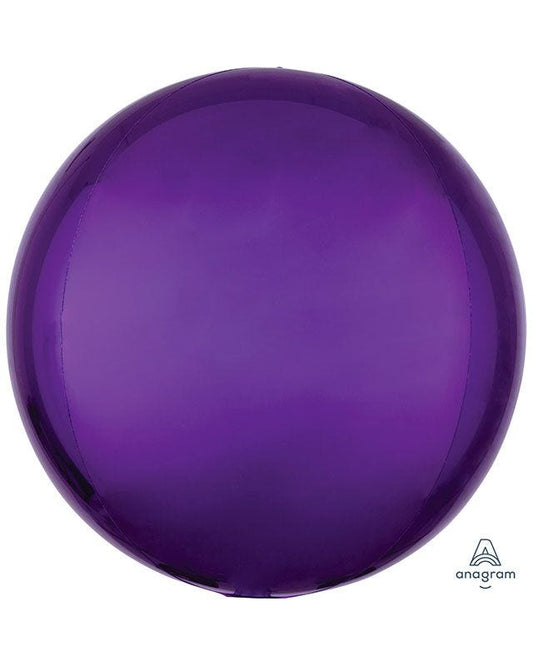 Purple Orbz Balloon - 16" Foil - Unpackaged