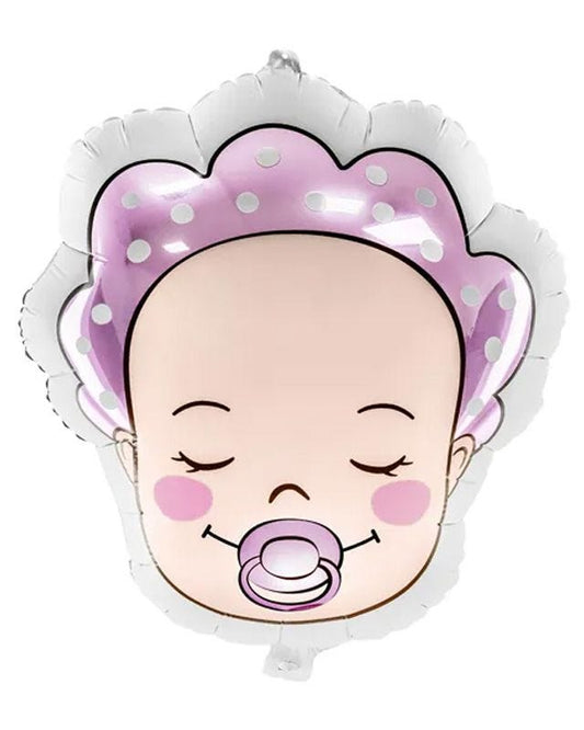 Baby Girl Face Balloon - 18" Foil
