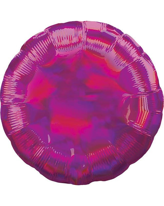 Iridescent Magenta Round Balloon - 18" Foil
