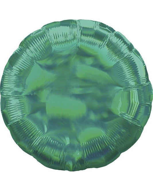 Iridescent Green Round Balloon - 18" Foil