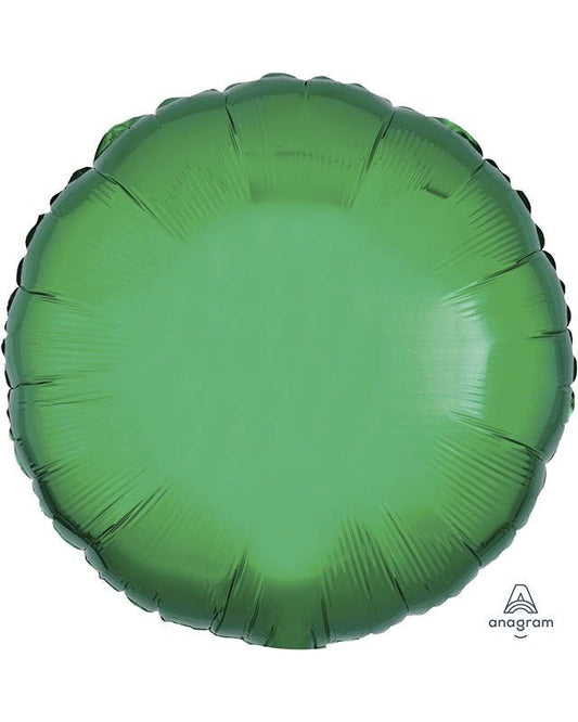 Metallic Green Round Balloon - 18" Foil
