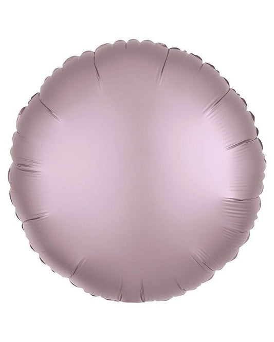 Metallic Pastel Pink Round Balloon - 18" Foil