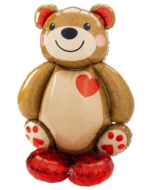 Big Cuddly Teddy Bear Airloonz Foil Balloon - 48" x 34"