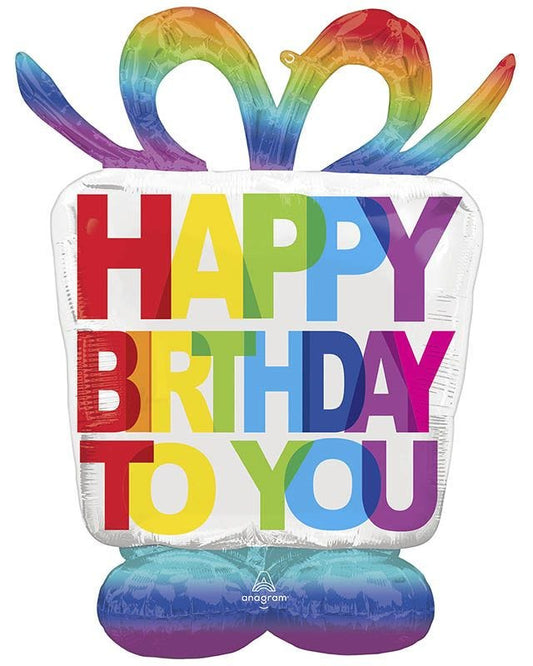 Birthday Present Airloonz Foil Balloon - 50" x 38"