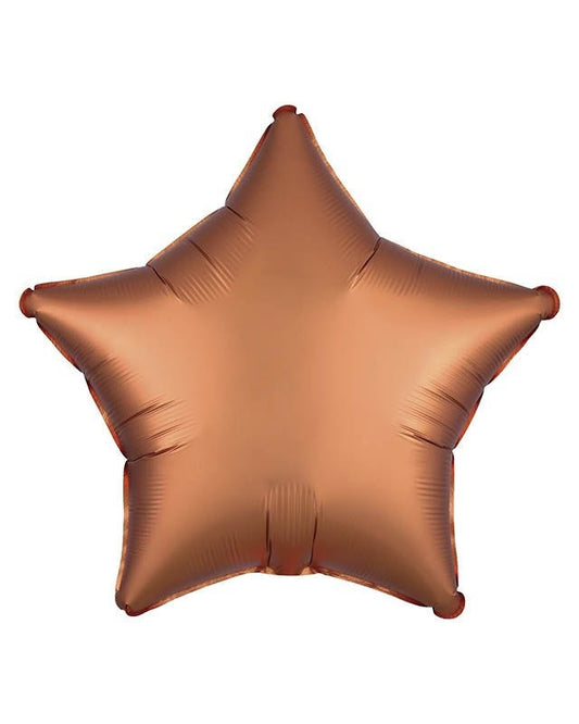 Satin Amber Star Balloon - 18" Foil