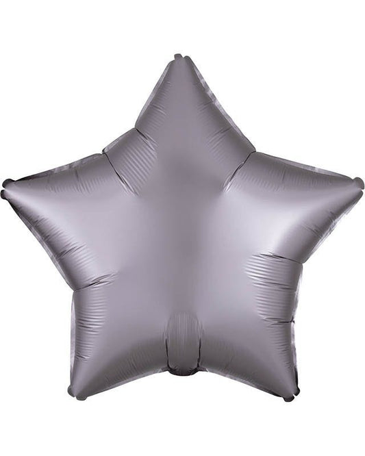 Satin Greige Star Balloon - 18" Foil