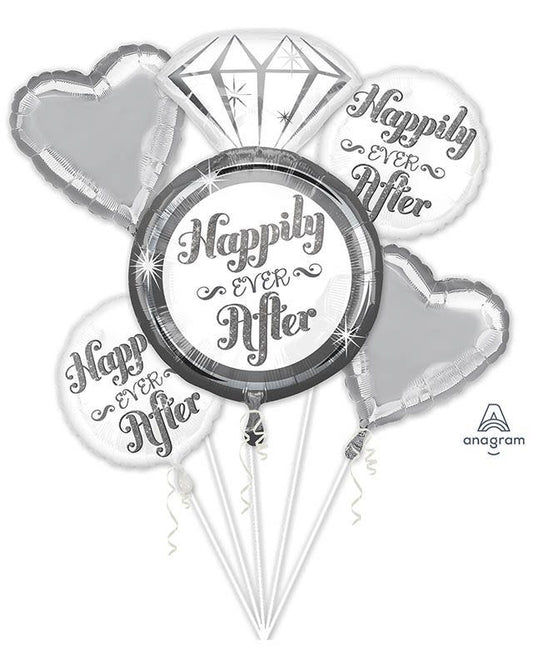 Happily Ever After Foil Balloon Bouquet (6pcs)