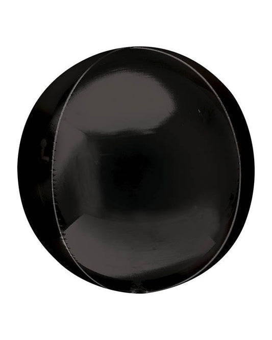 Black Jumbo Orbz Balloon - 21" Foil