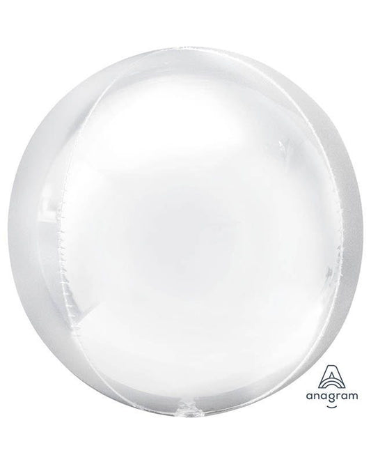 White Orbz Balloon - 16"