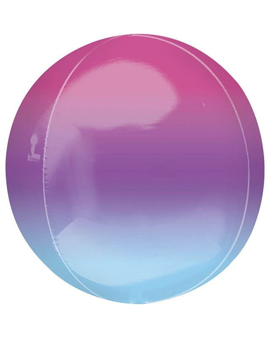 Ombre Purple & Blue Orbz Balloon - 16"