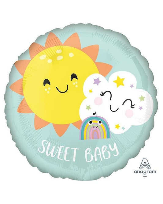 Sweet Baby Rainbow Balloon - 18" Foil