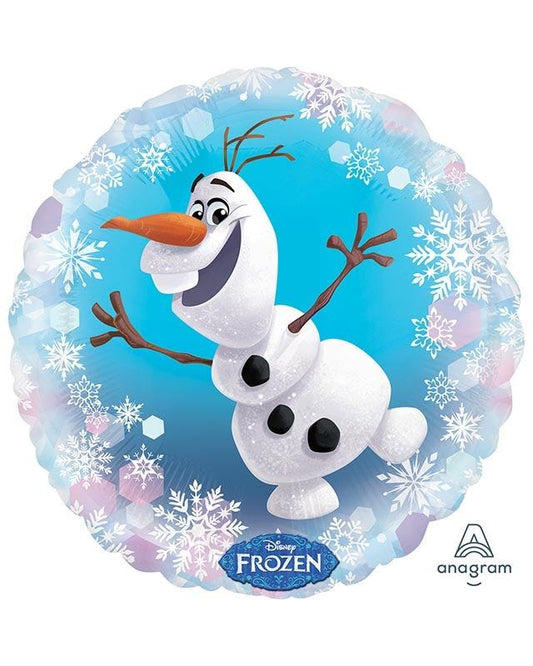 Frozen Olaf Snowflake Balloon - 18" Foil