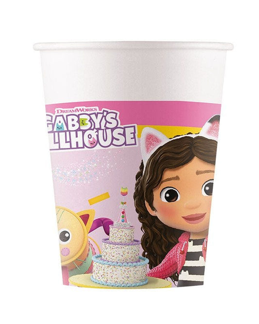 Gabby's Dollhouse Paper Party Cups - 200ml (8pk)