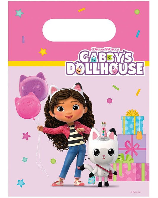 Gabby's Dollhouse Paper Party Bags (4pk)