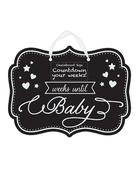 Baby Shower Countdown to Baby Chalkboard Sign