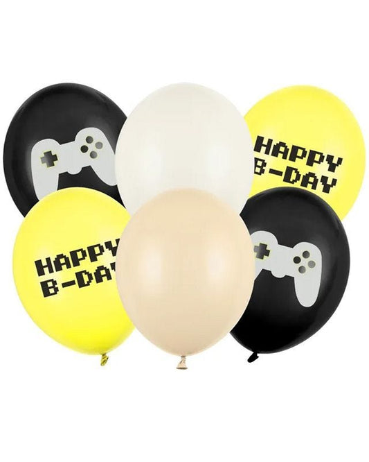 Gaming Party Balloons - 12" Latex (6pk)