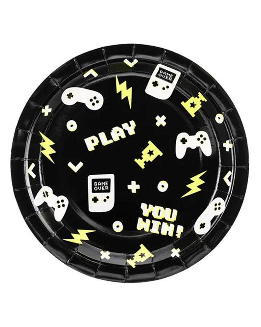 Gaming Party Gamepad Shaped Paper Plates - 23cm (6pk)