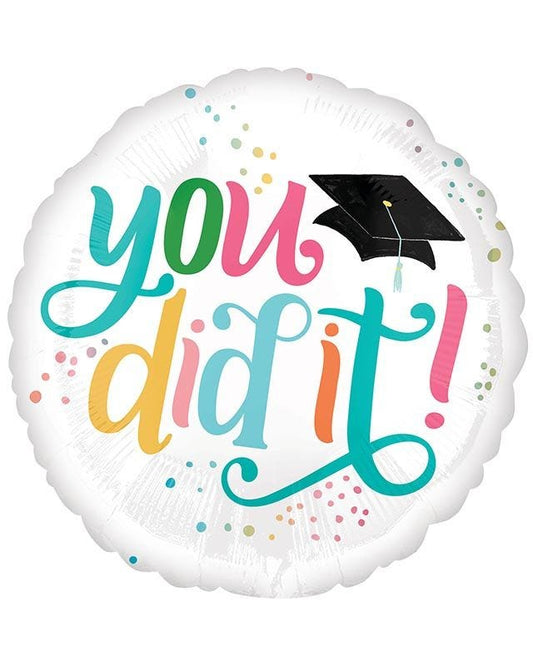 Graduation 'You Did It' Balloon - 18" Foil
