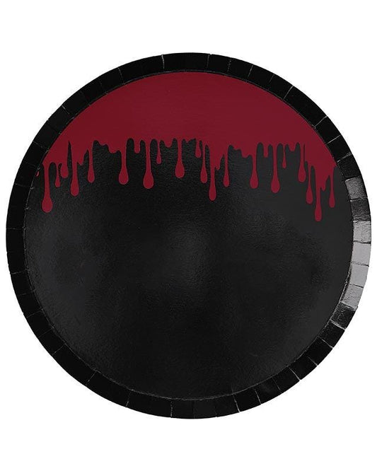Metallic Ink Blood Splatter Plates