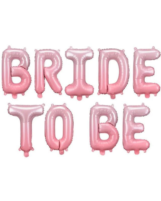 Pink Bride To Be Balloon Kit - 14" Foil