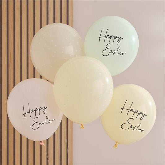 Hey Bunny Easter Balloons - 12" Latex (5pk)