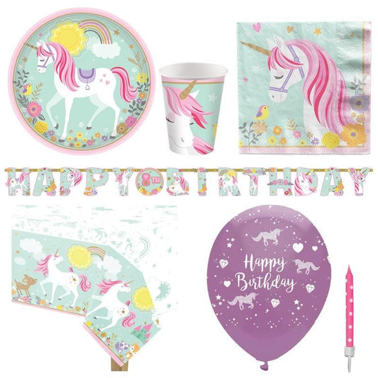 Magical Unicorn - Deluxe Party Pack for 8