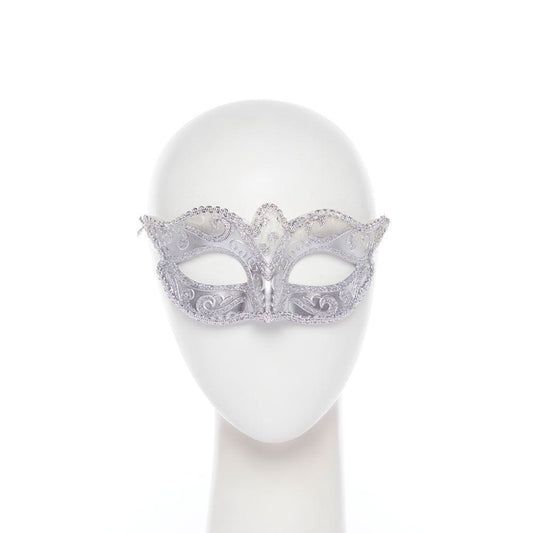 Silver Glitter Mask