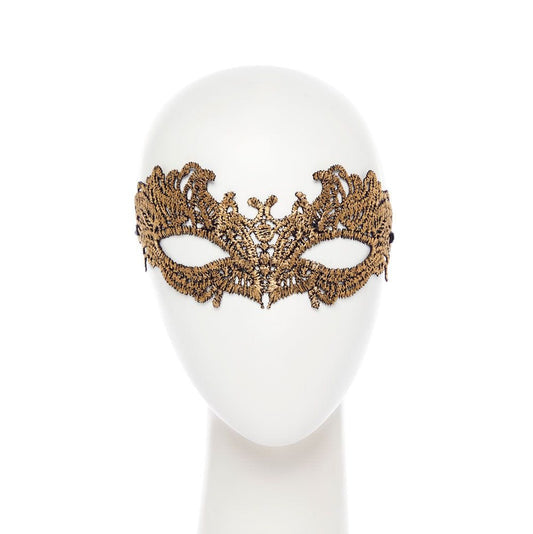 Gold Metallic Lace Mask