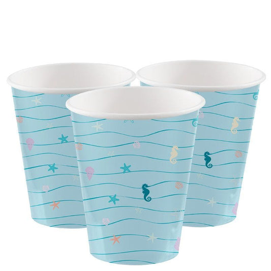 Mermaid Tales Paper Cups - 250ml (8pk)